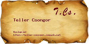 Teller Csongor névjegykártya