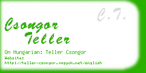 csongor teller business card